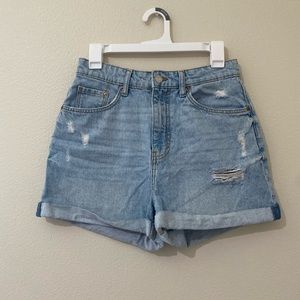 Blue jean shorts